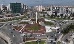 Diyarbakır'da Dünya Kavşağı estetik bir görünüme kavuştu