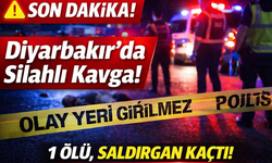 Diyarbakır’da silahlı saldırı: 1 kişi hayatını kaybetti