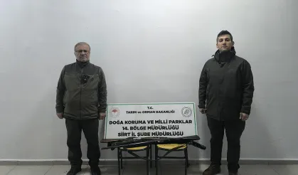Siirt'te kaçak avcılıkla yakalanan 6 kişiye 53 bin 619 lira ceza