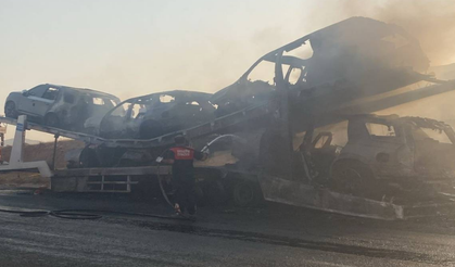 Batman’da çıkan yangın 5 lüks aracı küle döndürdü