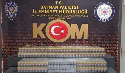 Batman’da 8 bin 640 paket kaçak sigara ele geçirildi