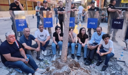 Batman’da ağaç kıyımı polis eşliğinde yeniden başladı
