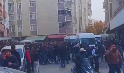 Çıkan kavgada balta ve çekiçler havada uçuştu