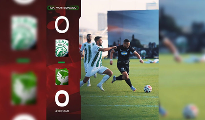 Amedspor – Serik Belediyespor maçının ilk yarısı golsüz sona erdi