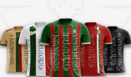 Amedspor taraftarına özel imzalı forma