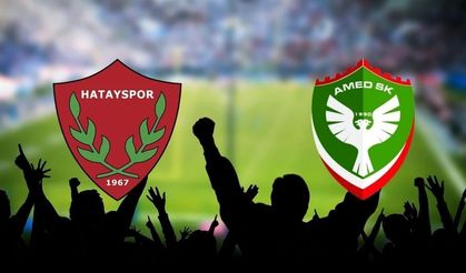 Hatayspor-Amedspor maçının ilk 11'leri belli oldu: Kadroda sürprizler var
