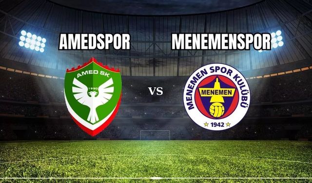 Amedspor - Menemenspor ikinci yarı başladı
