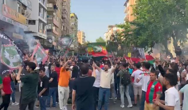 Diyarbakır'da şampiyonluk kutlaması