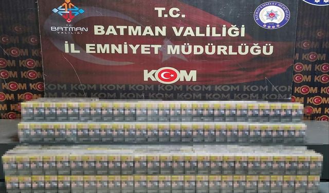 Batman’da kaçak sigara operasyonu