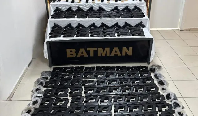 Batman'da kaçak silah operasyonu: 269 tabanca yakalandı