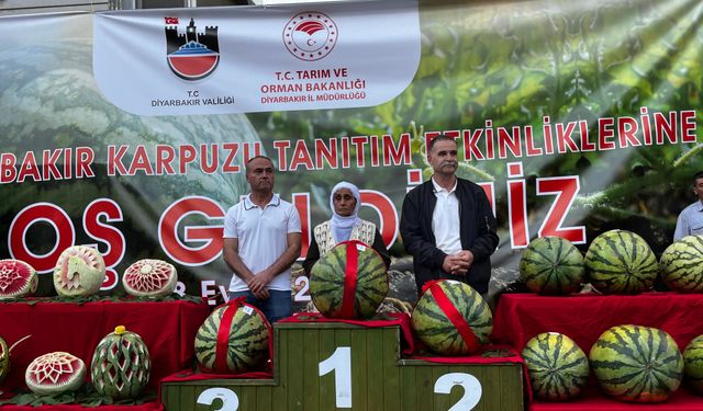 Diyarbakır karpuz festivali’nde 64 karpuz yarıştı, dereceler açıklandı!