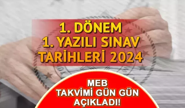 MEB'den 2024-2025 Eğitim yılı için ortak sınav tarihleri açıklandı!