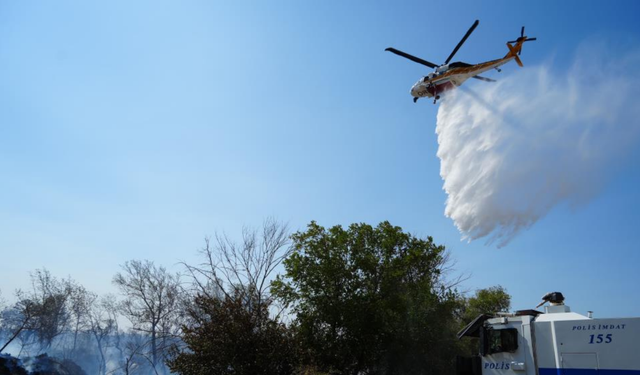 Çanakkale’de tarım alanında çıkan yangın söndürüldü