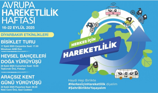 Diyarbakır’da Avrupa Hareketlilik Haftası etkinlikleri düzenlenecek