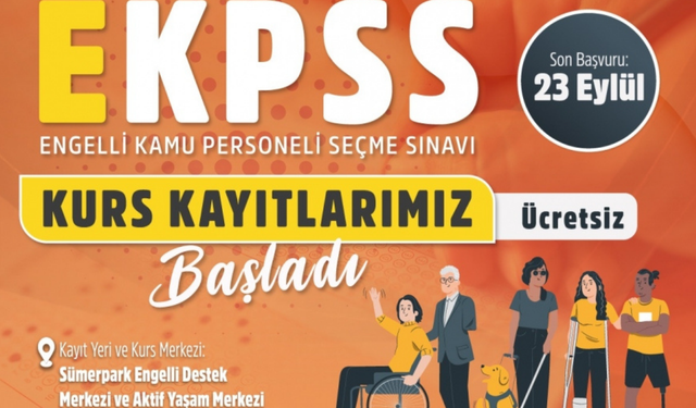 Diyarbakır’da engellilere ücretsiz EKPSS kursu