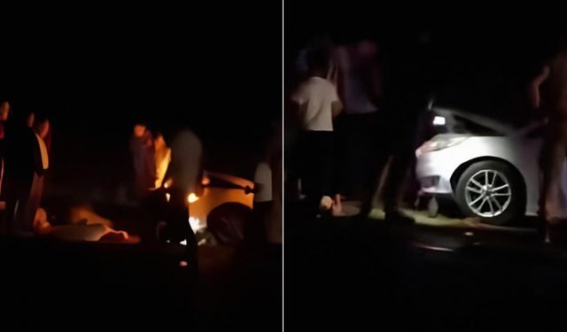 Otomobil sürüye çarptı: 8 koyun telef oldu