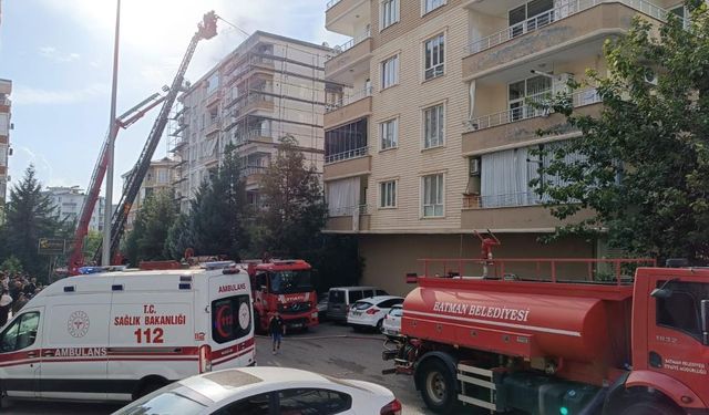 Batman'daki yangın itfaiye ve sağlık ekiplerini alarma geçirdi