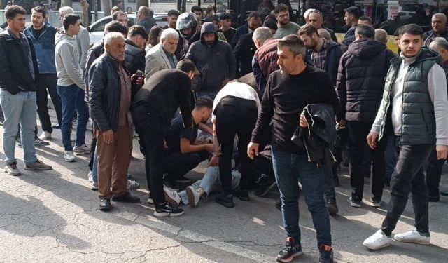 Diyarbakır Caddesi’nde yayaya araç çarptı