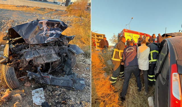 Mardin’de otomobil şarampole yuvarlandı