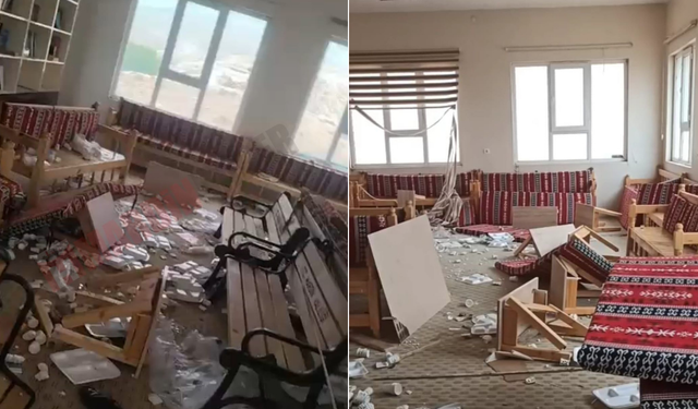 Taziye evine saldırı: Camlar patladı, masalar kırıldı