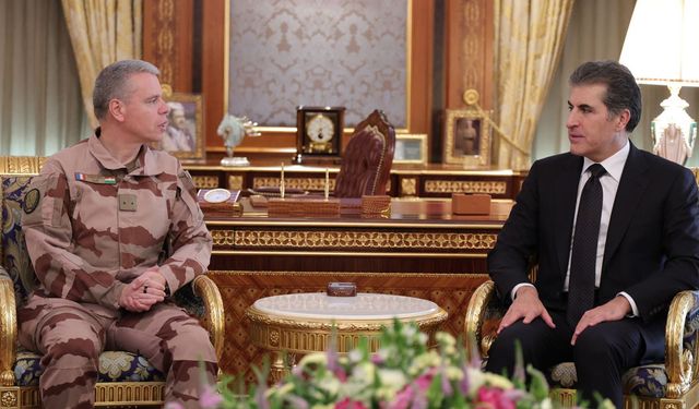 Başkan Neçirvan Barzani, Fransız General ile görüştü
