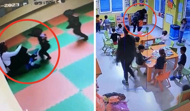 8 çocuğa kreşte şiddet!
