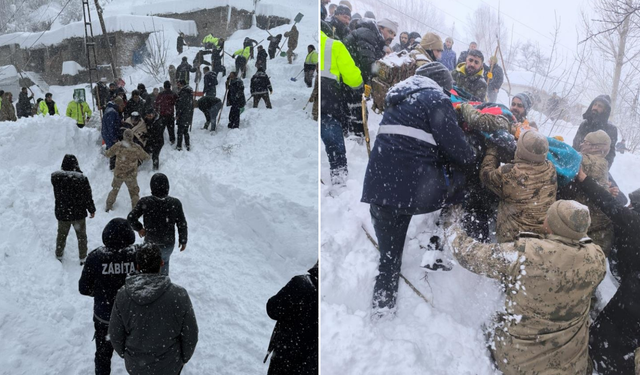 Van’da çığ altında kalan kadın kurtarıldı