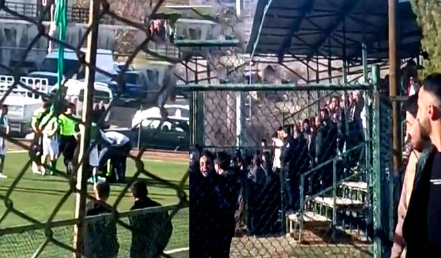 Malatya’da amatör maçta şok olay: Hakeme scooter atıldı