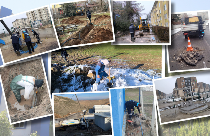 DİSKİ’den kırsalda yoğun mesai: İki haftada yaklaşık 1.900 altyapı müdahalesi