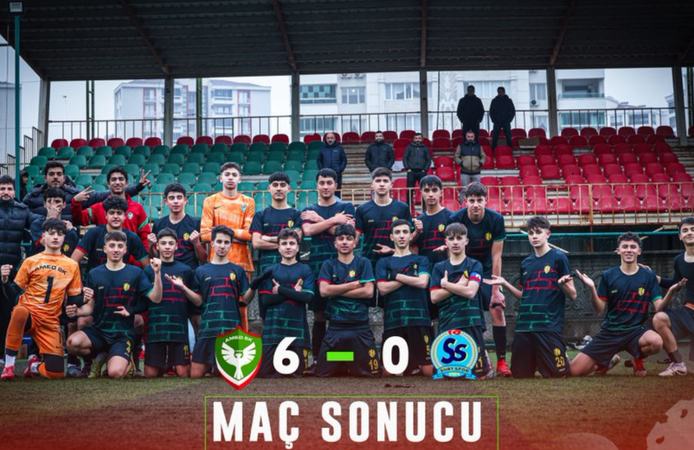 Amedspor U16 evinde gövde gösterisi yaptı: Siirt 56 Spor’a 6 gol