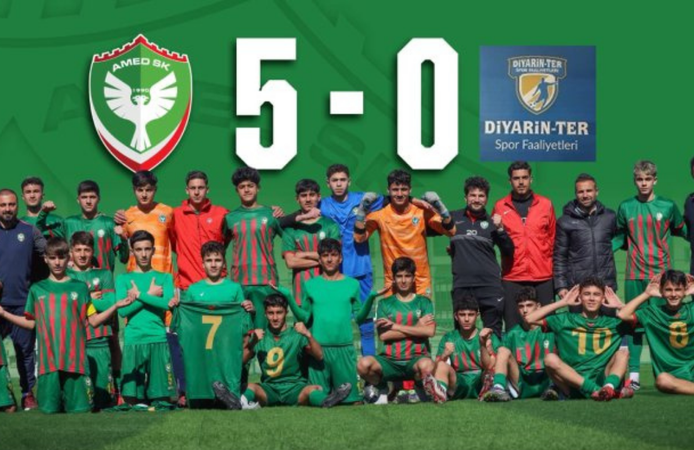 Amedspor U16 fırtına gibi! 21 maçta namağlup şampiyon