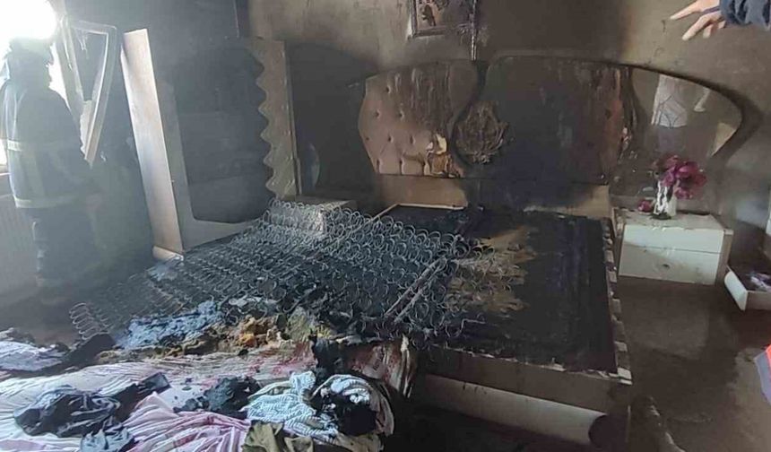 Mardin'de ev yangını korkuttu