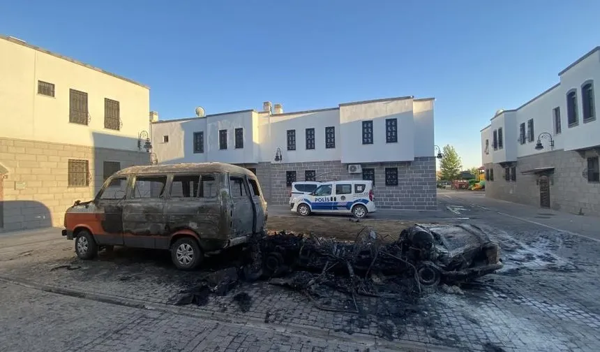 Diyarbakır'da, park halindeki araçlarda çıkan yangın korkuttu