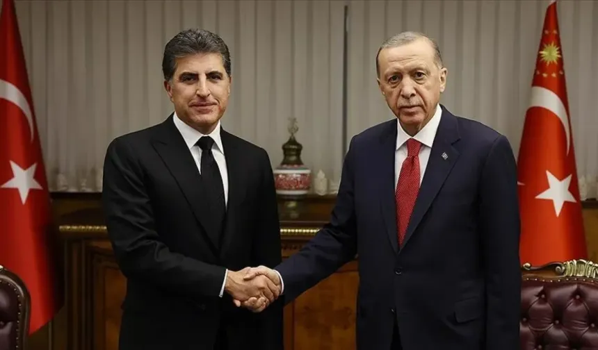 Kürdistan Bölgesi Başkanı Barzani, Erdoğan ile görüşmede
