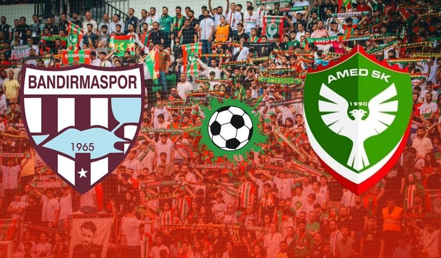 Amedspor, Bandırmaspor maçına avantajlı çıkıyor