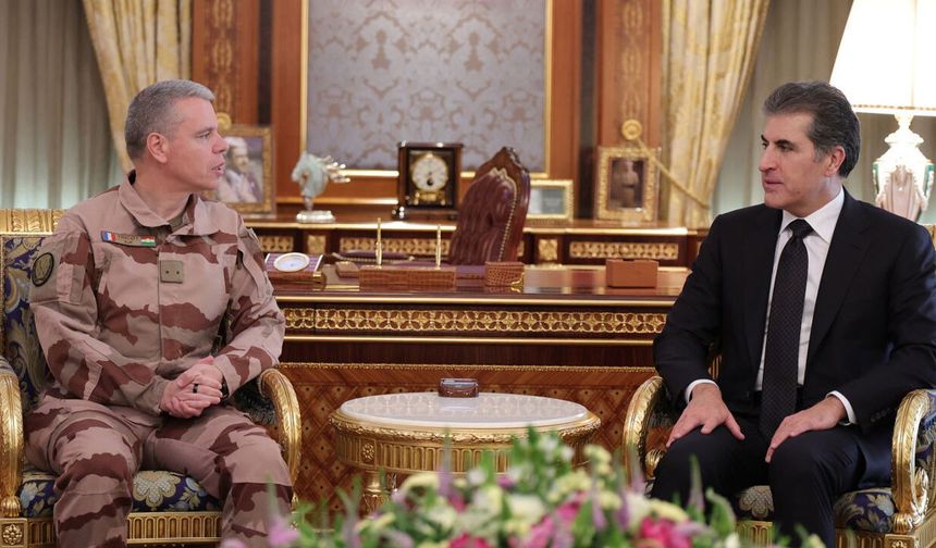 Başkan Neçirvan Barzani, Fransız General ile görüştü