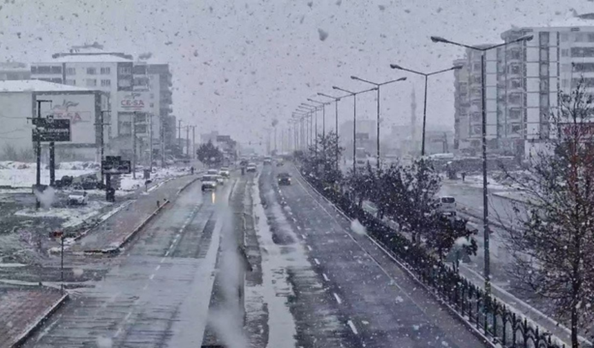 Diyarbakır’da karla karışık yağmur uyarısı