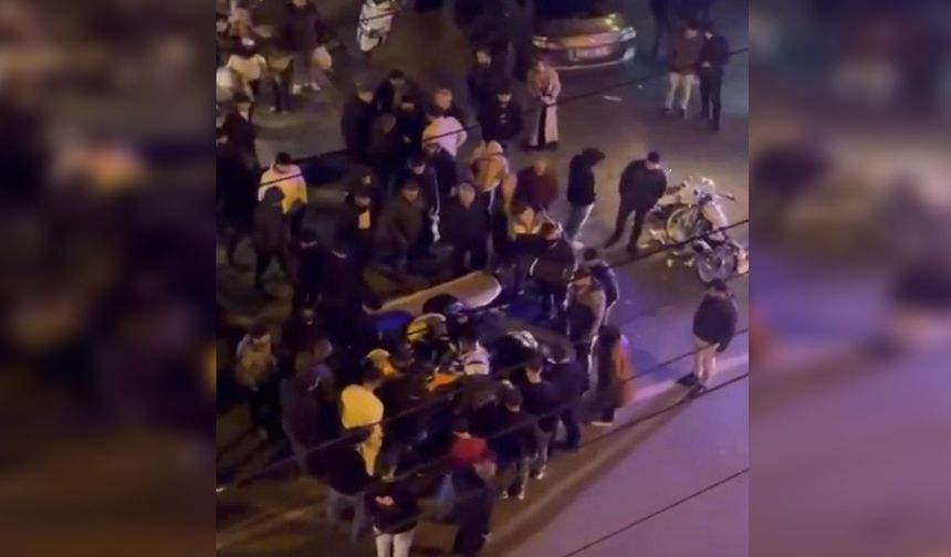 Diyarbakır’da motosiklet devrildi, acı dolu anlar görüntülendi