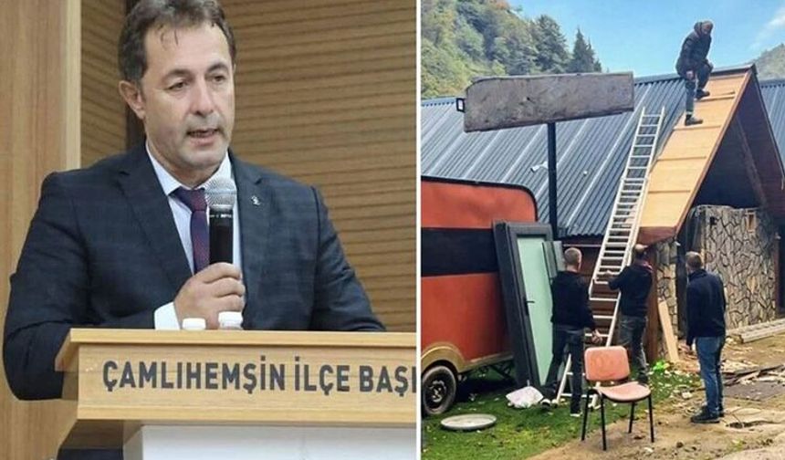 AK Parti Çamlıhemşin İlçe Başkanı görevinden istifa etti