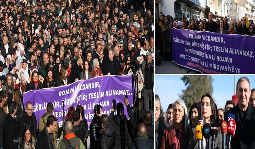 DEM Parti’den Rojava protestolarına müdahalelere sert tepki
