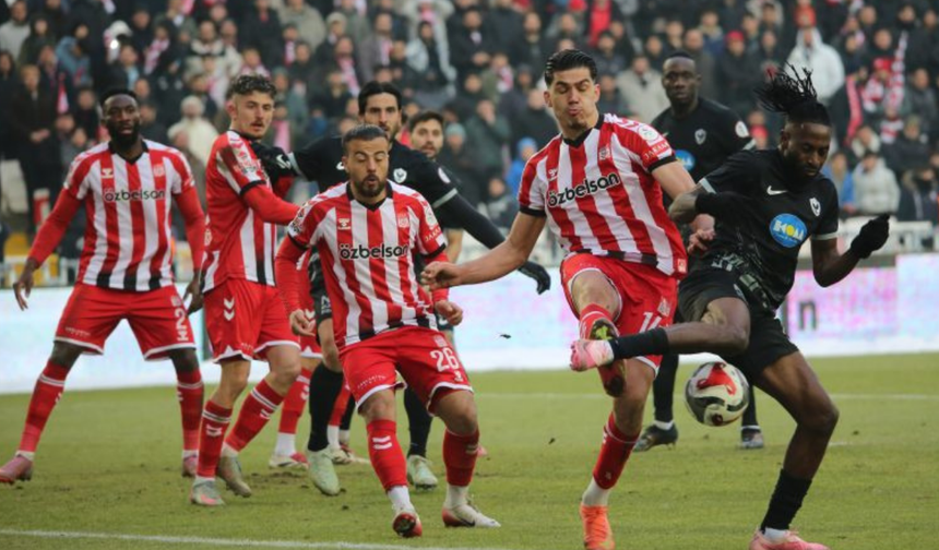 Sivasspor 1 Amedspor 1 maçın geniş özeti