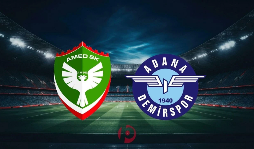 Amedspor 7 Adana Demirspor 0 maçın geniş özeti