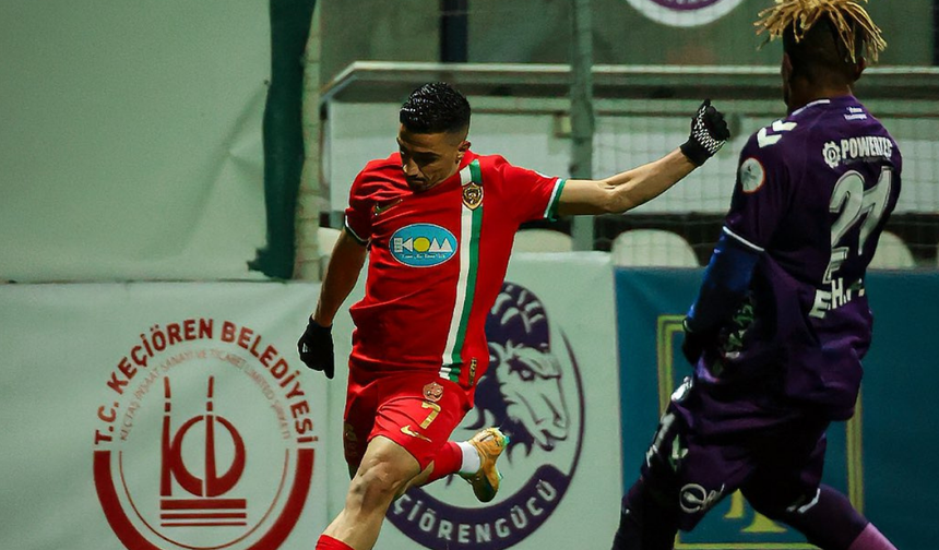 Amedspor ilk yarıyı önde kapattı, maç beraberlikle bitti