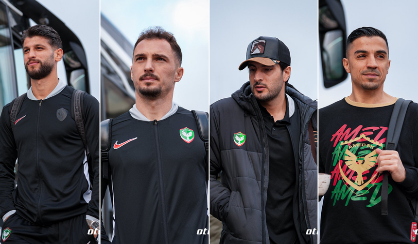 Amedspor, Sarıyer maçı için yola çıktı!