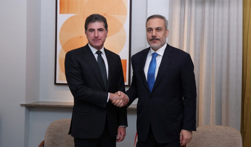 Neçirvan Barzani ile Hakan Fidan görüştü