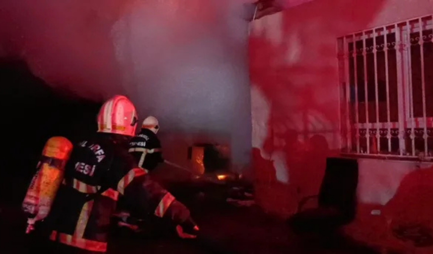 Şanlıurfa’da iş yerinde korkutan yangın