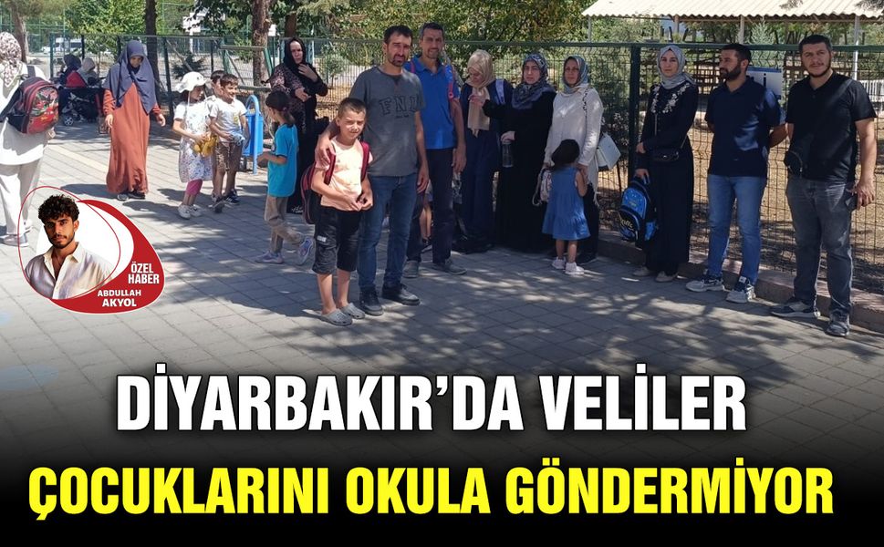 Diyarbakır’da veliler çocuklarını okula göndermiyor