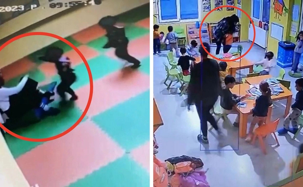 8 çocuğa kreşte şiddet!