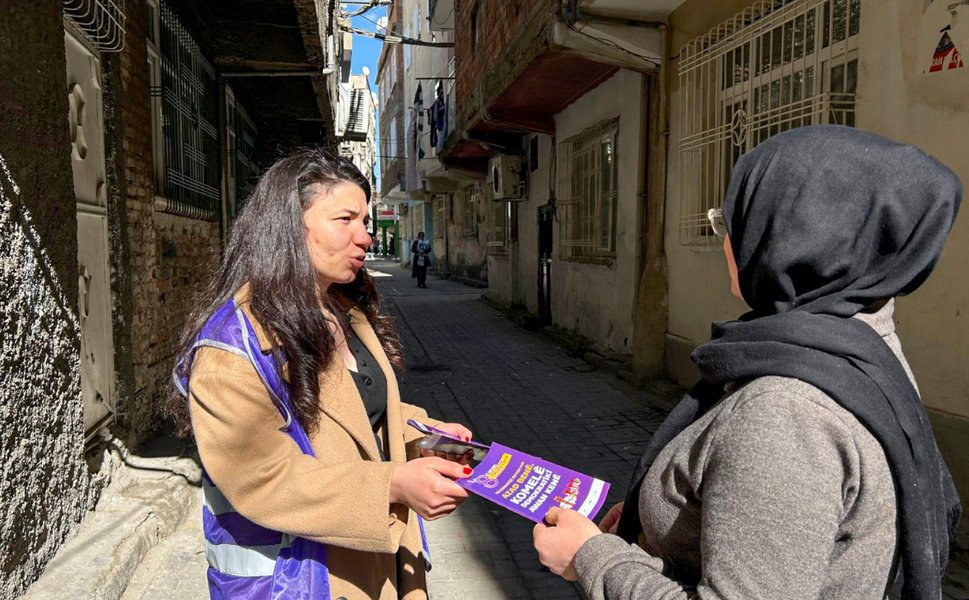 Diyarbakır’da kadınlara yönelik dayanışma çalışması