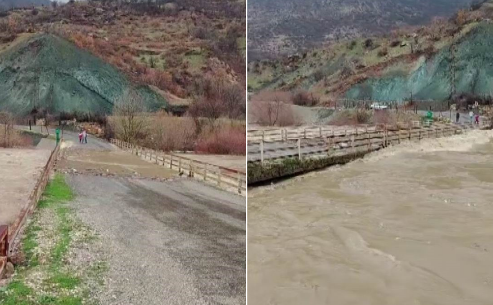 Diyarbakır’da yağış sonrası dere taşkınları yaşandı
